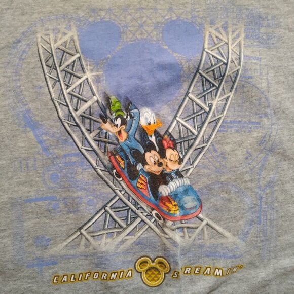 Vintage Disneyland California Screamin' Rollercoaster T-Shirt - Picture 1 of 8